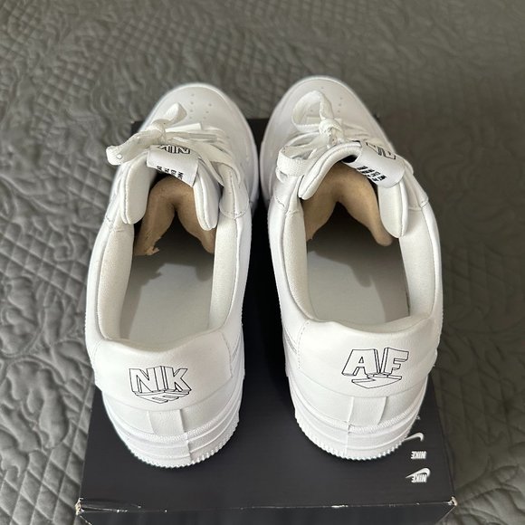 Nike Air Force 1 Pixel Low Triple White AF1 Women 12 Men 10.5 - Picture 4 of 8